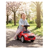 Zenélő bébitaxi Baby Mix RACER piros