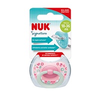 Baba cumi  NUK Classic Signature 18-36h rózsaszín heart