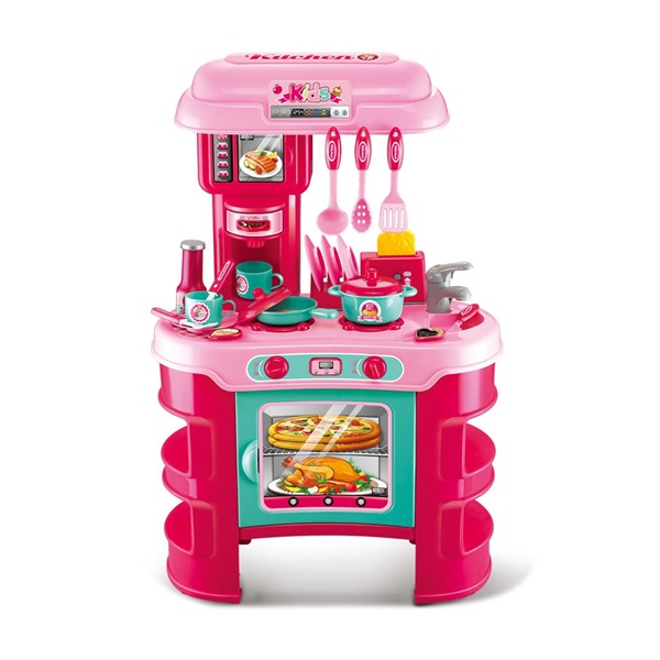 Gyermek konyha Little Chef Baby Mix rózsaszín 32 db