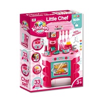 Gyermek konyha Little Chef Baby Mix rózsaszín 32 db