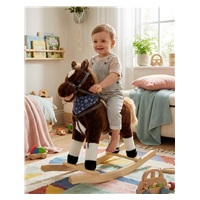 Hintaló dallammal Baby Mix Baron barna kendővel