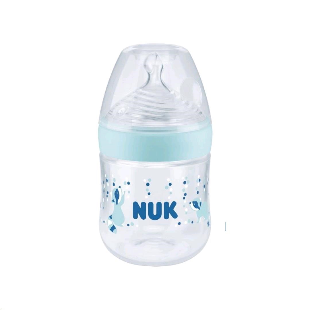 Baba cumisüveg Nuk Nature Sense hőmérséklet jelzővel 150 ml kék