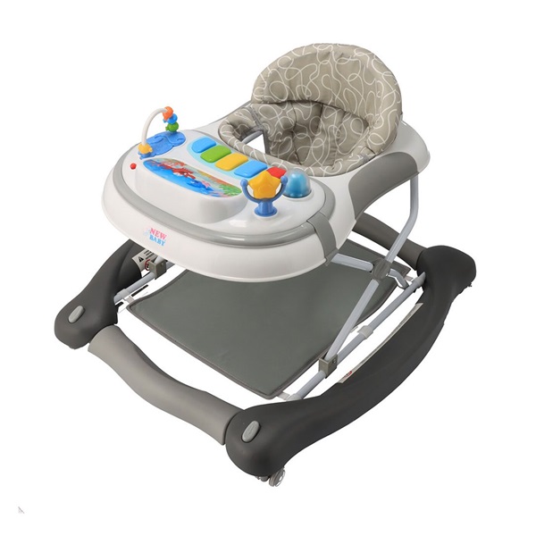 Gyerek bébikomp hintával szilikon kerekek 3 az 1-ben New Baby Magic Sea World II