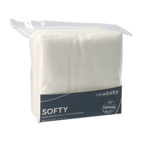 Pamut tetra pelenka New Baby Softy 70 x 70 cm 10 db fehér