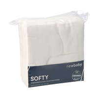 Pamut tetra pelenka New Baby Softy 80 x 80 cm 10 db fehér