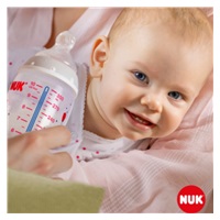 Baba cumisüveg NUK First Choice Temperature Control 150 ml pink