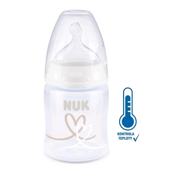 Baba cumisüveg NUK First Choice Temperature Control 150 ml white