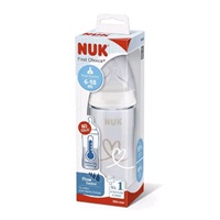 NUK FC+Temperature Control cumisüveg 300 ml BOX-Flow Control szívófej beige