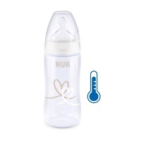 NUK FC+Temperature Control cumisüveg 300 ml BOX-Flow Control szívófej white