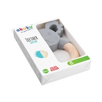 Baba fa-szilikon rágóka Akuku maci