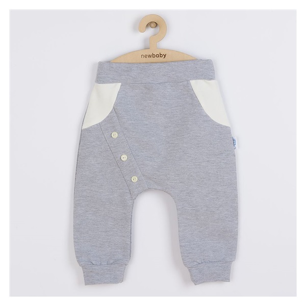 Baba pamut szabadidő nadrág New Baby The Best szürke