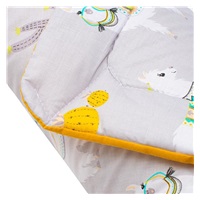 Pólyakendő New Baby lama szara musztarda