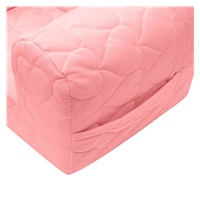 Gyermek fotel Velvet New Baby Szívecskék rózsaszín