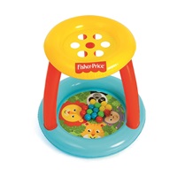 Gyerek felfújható játszóközpont Fisher-Price interaktív lyukakkal a labdáknak