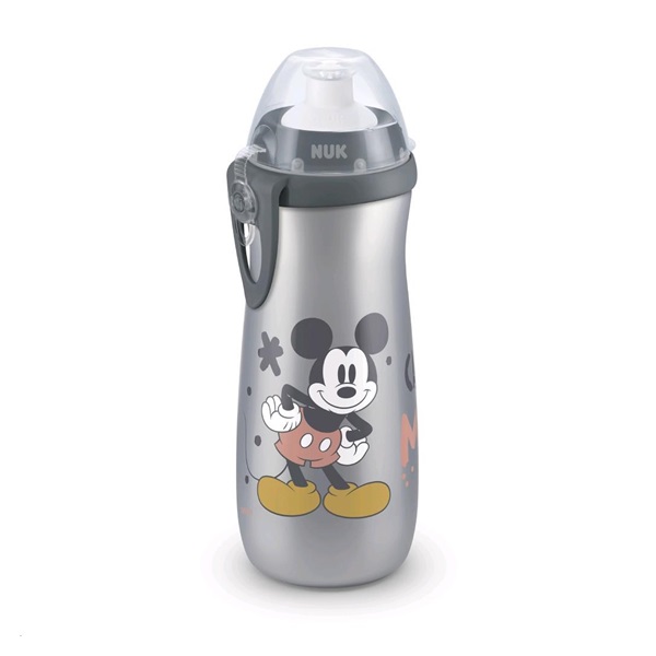 Gyermek sport itatópohár NUK Sports Cup Disney Cool Mickey 450 ml grey