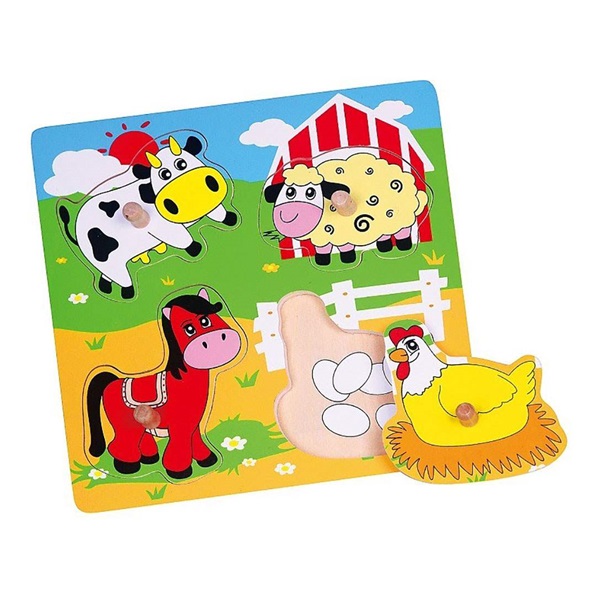 Gyermek fa puzzle Viga meglepetések Farm