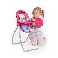 Játék etetőszék és hinta 2az -ben babáknak Baby Mix Isabella