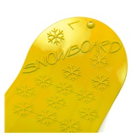 Gyermek hócsúszka Baby Mix SNOWBOARD 72 cm sárga