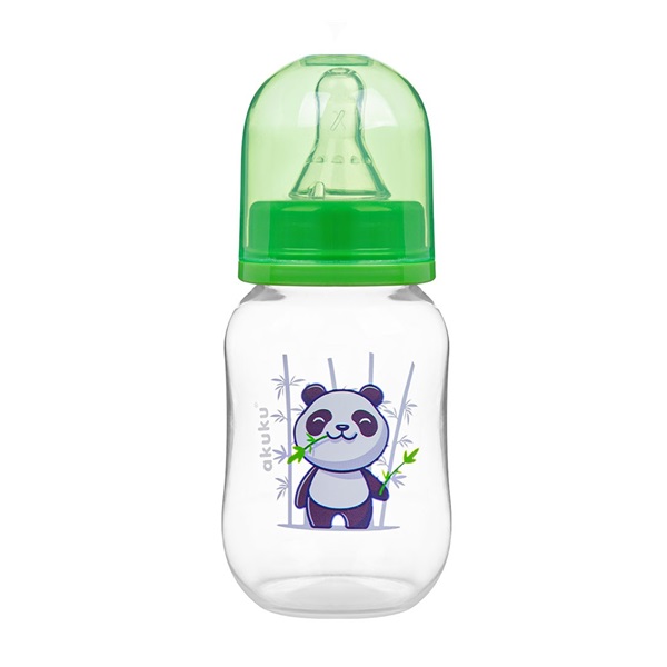 Cumisüveg képel Akuku 125 ml panda zöld