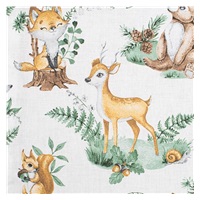 Gyermek pléd Minky New Baby Minkyből Állatka szürke 80x102 cm