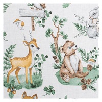 Gyermek pléd Minky New Baby Állatka szürke 80x102 cm