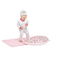 Gyermek pléd Minky New Baby Állatka szürke 80x102 cm