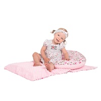 Gyermek pléd Minky New Baby Állatka szürke 80x102 cm