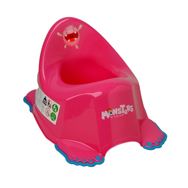 Gyerek csúszásmentes bili MONSTERS rózsaszín