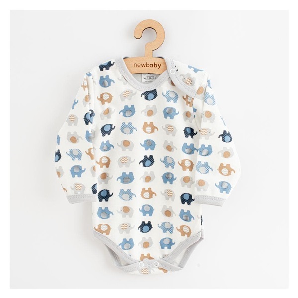 Csecsemő pamut hosszú ujjú body New Baby Magic elephant