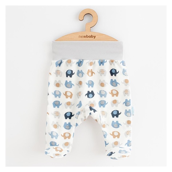 Baba pamut lábfejes nadrág New Baby Magic elephant