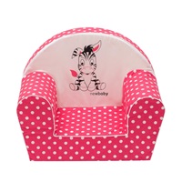 Gyermek fotel New Baby Zebra sötét rózsaszín