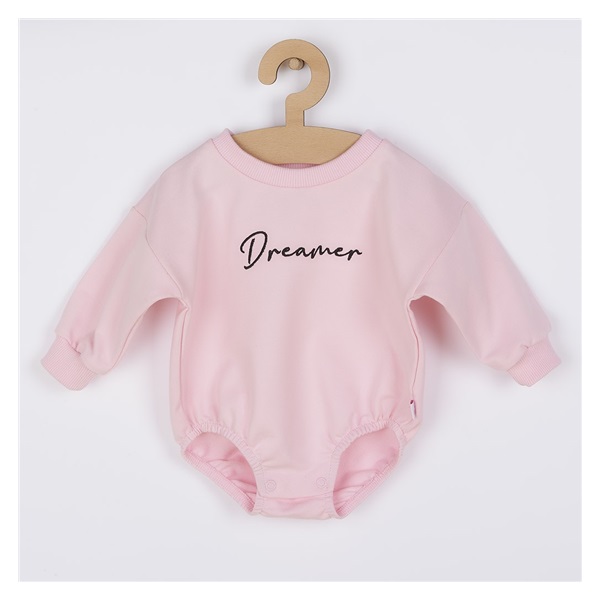 Hosszú ujjú baba body baggy Koala Dreamer rószaszín
