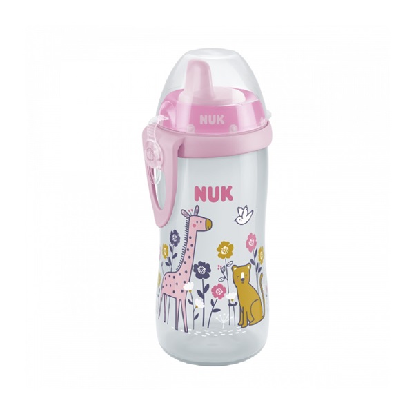 Gyermek sport itatópohár NUK Kiddy Cup 300 ml rózsaszín
