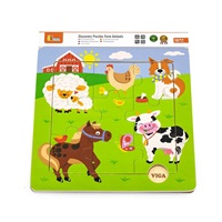 Fa kirakó puzzle táblán Viga tanya