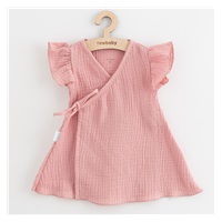 Baba muszlin ruha New Baby Soft dress rózsaszín
