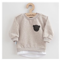 Baba együttes póló és szabadidő nadrág New Baby Brave Bear ABS bézs