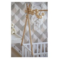 <p>Bükkfa kiságy Teepee 120x60 cm fehér</p>