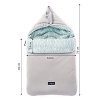 Multifunkcionális pólya Zaffiro 5in1 organic grey