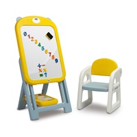 Gyermektábla székkel TED Toyz yellow