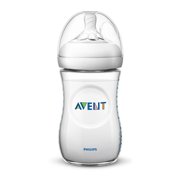 Cumisüveg Avent Natural átlátszó 260 ml (a csomagolás sérült)