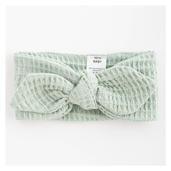 Baba muszlin fejpánt New Baby Comfort clothes zsálya színű