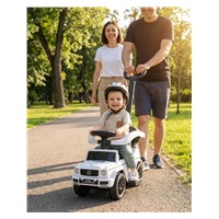 Bébitaxi tolókarral Mercedes Benz G-Class Baby Mix fehér