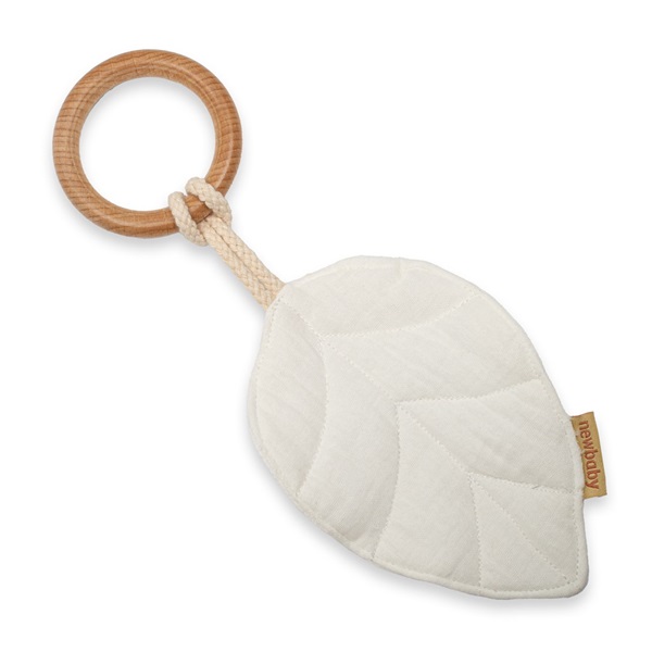 Baba rágóka New Baby Leaf white