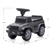 Bébitaxi Jeep Rubicon Gladiator Milly Mally szürke