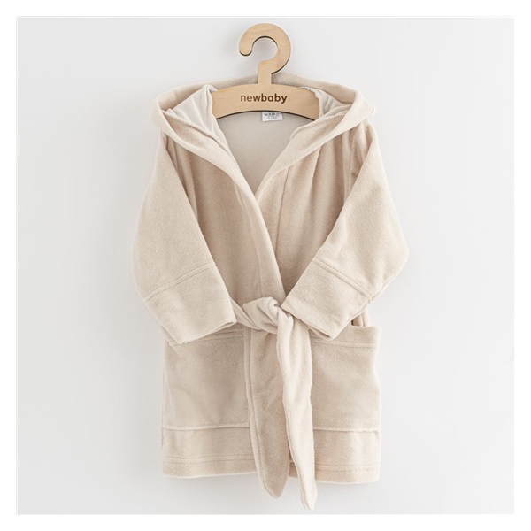 Gyerek frottír fürdőköpeny New Baby Comfortable beige