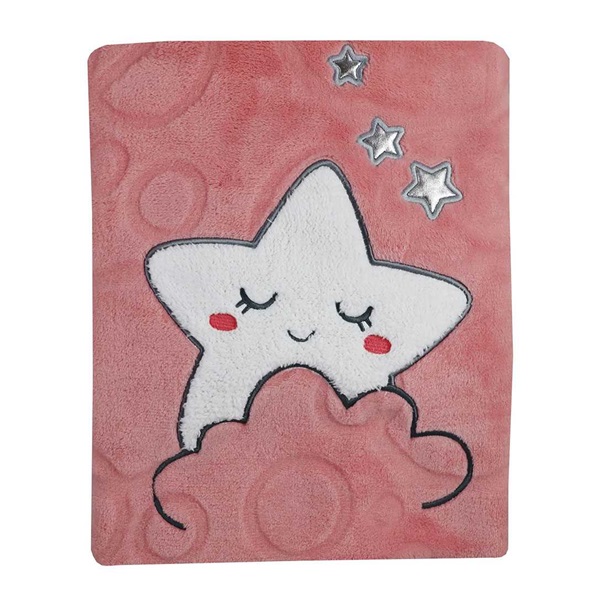 Gyerek pléd Koala Sleeping Star pink