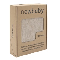 Bambusz kötött takaró New Baby 100x80 cm beige