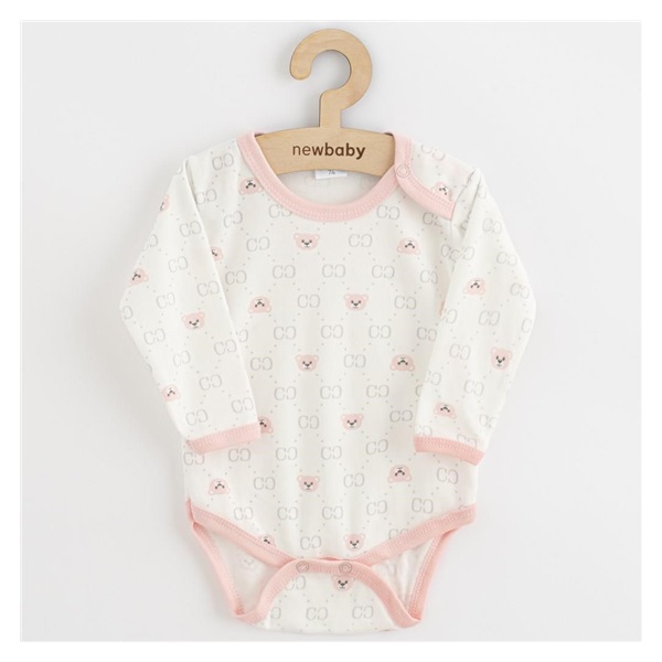 Baba body New Baby Classic II maci rózsaszín