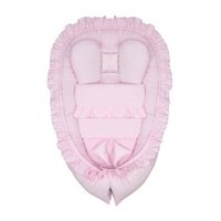 Babafészek paplannal kisbabák számára Belisima Jasmine pink