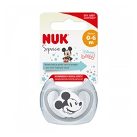 Baba cumi Space NUK 0-6h Disney Mickey Mouse szürke